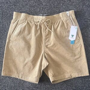 VISSLA Beige Corduroy Shorts